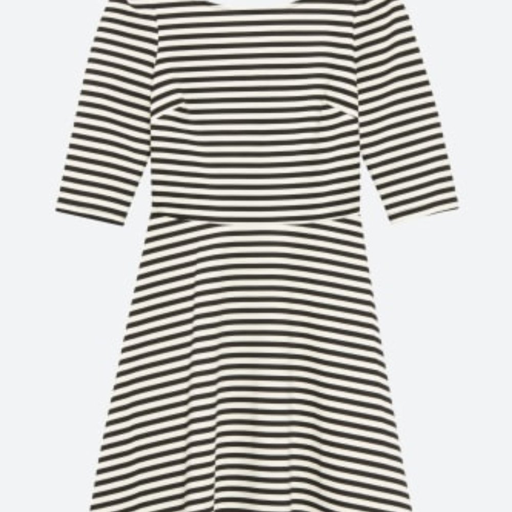 Pixley Kathy Striped Fit & Flare Dress Size S